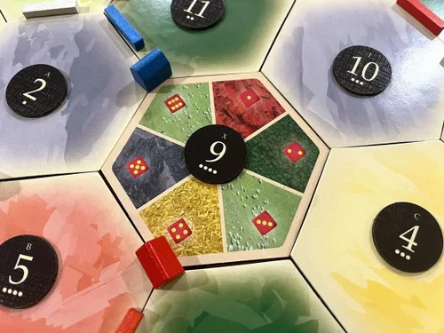 Miniatura 5 de Amalgam Escenario Hexagonal de Reemplazo Multi-Recurso compatible con Los Colonos de Catan de Catan, Seafarers, Cities and Knights y Expansiones
