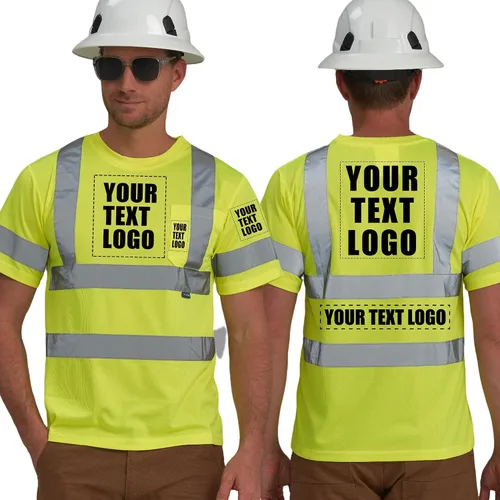 Miniatura 8 de AYKRM Hi Vis - Camiseta de seguridad reflectante ANSI Clase 3 de alta visibilidad (XS-6XL)