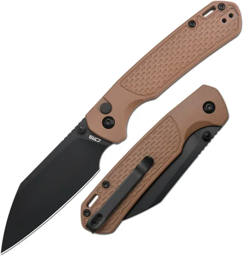 Miniatura 12 de CJRB Cuchillo de Bolsillo Pyrite-Light, Cuchillo Plegable con Hoja de Acero AR-RPM9 de 3.34'', Cuchillo de Bolsillo Pequeño con Clip de Bolsillo