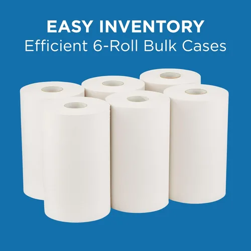 Miniatura 8 de Rollo de papel de toalla Sofpull Hardwound para despachador automático SofPull (WxL) 9.0 pulgadas x 500 pies (caja de 6 rollos), 6