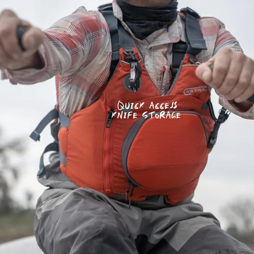 Miniatura 7 de Astral Chaleco salvavidas Sturgeon - Chaleco salvavidas de alta ventilación USCG tipo III PFD para adultos para pesca y turismo Azul marino