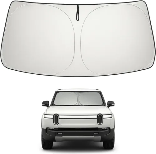 Miniatura 92 de Proadsy Parasol para parabrisas actualizado 2025, ajuste personalizado Dodge RAM 1500 2Dr 2019-2024 2025, 4 capas, plegable, protector de parasol