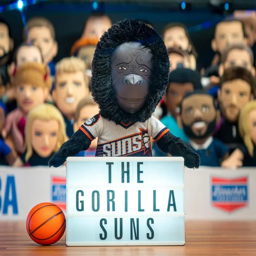 Miniatura 4 de Bleacher Creatures Phoenix Suns Gorilla - Figura de peluche de mascota de la NBA de 10 pulgadas, una mascota para jugar o exhibir Phoenix Suns