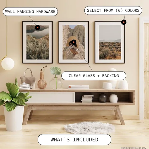 Miniatura 2 de Craig Frames Marco de fotos personalizado, hecho a pedido, cualquier tamaño, moderno Madera de ingeniería, vidrio en pequeño y plexiglás