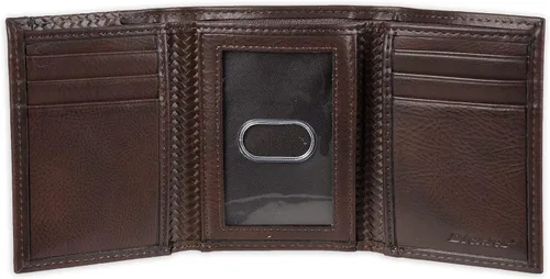 Miniatura 5 de Dickies Cartera triple de cuero para hombre, Negro