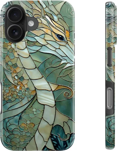 Miniatura 37 de LUHOURI Funda para iPhone 12 Mini, compatible con carga inalámbrica, doble capa, interior de silicona suave + carcasa exterior dura, bonito diseño