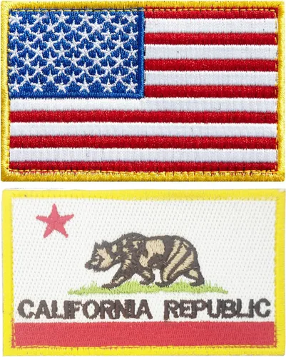 Miniatura 31 de stidsds Paquete de 2 parches de bandera estadounidense de Chicago de Estados Unidos, parches bordados, banderas de Estados Unidos, parche táctico