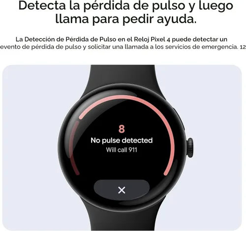 Miniatura 8 de Google Pixel Watch 4 (41mm) - Reloj inteligente Android - Monitor de frecuencia cardíaca y seguimiento del sueño - Batería de 30 horas - Seguimiento