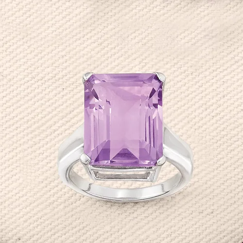 Miniatura 4 de Ross-Simons Anillo de amatista de 11 quilates en plata de ley