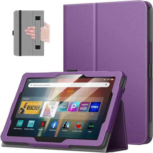 Miniatura 11 de MoKo - Funda compatible con la tablet Kindle Fire HD 8 y 8 Plus (10ª generación, versión de 2020), funda de soporte plegable y diseño delgado