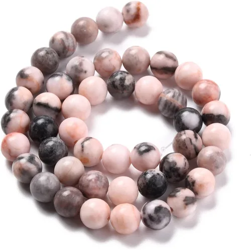 Miniatura 20 de KISSITTY 235 hebras de cuentas de seda negra natural esmerilada de 0.315 pulgadas / 0.315 pulgadas, cuentas de cristal de piedras preciosas mixtas