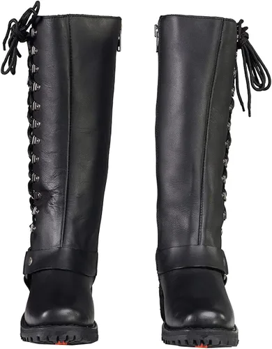Miniatura 5 de Botas de piel con arnés y cordones completos, clásicas para mujer de Milwaukee Leather.