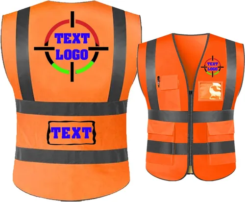 Miniatura 10 de Chaleco de seguridad reflectante personalizado de alta visibilidad chaleco de seguridad para hombres y mujeres, ropa de trabajo de construcción