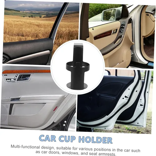 Miniatura 7 de ERINGOGO Portavasos de coche para camión, ventana automotriz para coche, para colgar café, compras, reposabrazos de plástico universal
