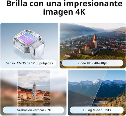 Miniatura 3 de DJI Flip (RC-N3), dron con cámara 4K UHD para adultos, menos de 249 g, estabilización de cardán de 3 ejes, transmisión de video de 44000 pies/13 km