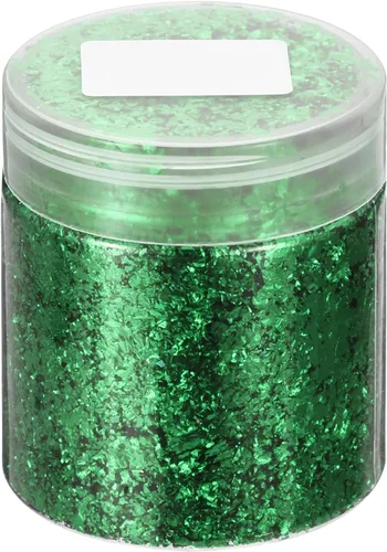 Miniatura 11 de UXCELL Escamas de lámina dorada para resina, 0.11 onzas de hoja metálica, oro de imitación para arte de uñas, arte de resina, manualidades, pintura