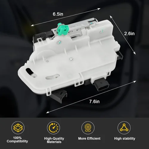 Miniatura 7 de 9L3Z-5421812-A Actuador de pestillo de cerradura de puerta delantero derecho del lado del pasajero Compatible con F-150 2009-2014, Taurus 2013-2019