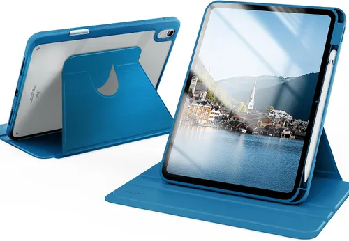 Miniatura 12 de CACOE Funda giratoria 360 para iPad (A16) de 11ª/10ª generación con soporte para lápices 2025/2022 de 11/10.9 pulgadas, a prueba de golpes