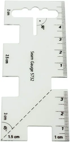 Miniatura 4 de HONEYSEW Herramienta de costura de medición de calibre deslizante 5 en 1 con regla de calibre de costura gratis Estilo 1