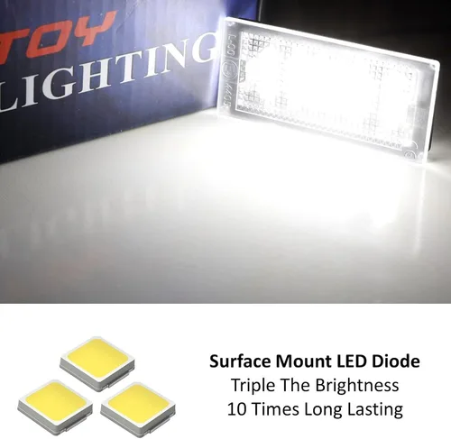 Miniatura 3 de iJDMTOY OEM-Fit - Kit de luces LED completas para placa de matrícula de 3 W, compatible con BMW E46 LCI/Facelift 325ci 330ci M3 2-Coor Coupe