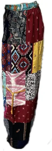 Miniatura 6 de Unisex Hecho A Mano Boho Hippie Aladdin Alibaba Harem Yoga Pantalones Multicolor Talla única, Multi