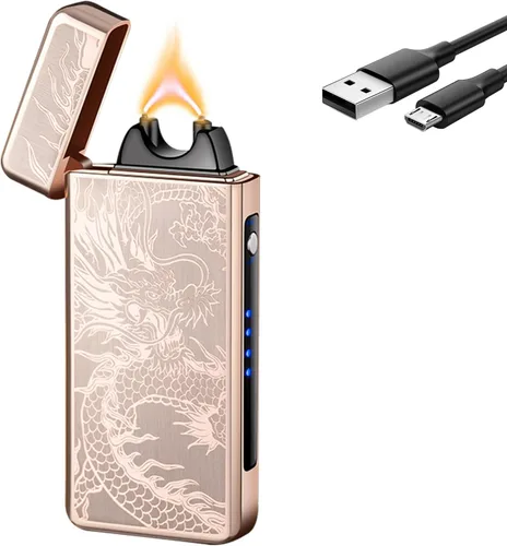 Miniatura 9 de YOZWOO Encendedor eléctrico recargable, encendedor de arco de llama de alta potencia, encendedores USB con indicador de batería LED, encendedores