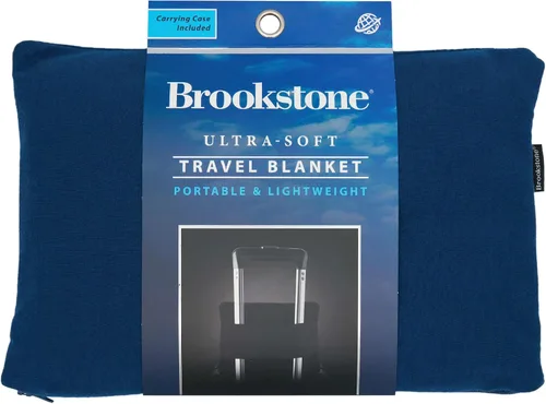 Miniatura 9 de Brookstone Manta de viaje – Manta de forro polar súper suave con bolsillo para el pie, manta de viaje ligera y compacta, esencial para el avión