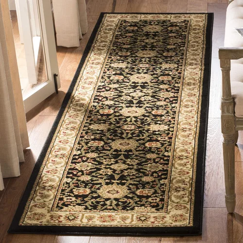 Miniatura 7 de SAFAVIEH Lyndhurst Collection - Alfombra de área de 9 x 12 pies, color marfil y rojo, diseño oriental tradicional, no desprende pelusa y de fácil