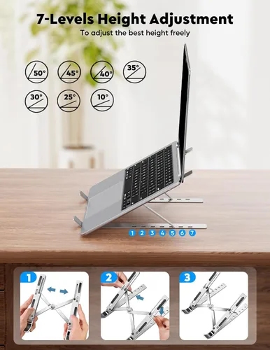 Miniatura 4 de Monitor portátil de 15.6 pulgadas con soporte ajustable, extensor de pantalla FHD IPS de 1080P, soporte para laptop y cubierta inteligente