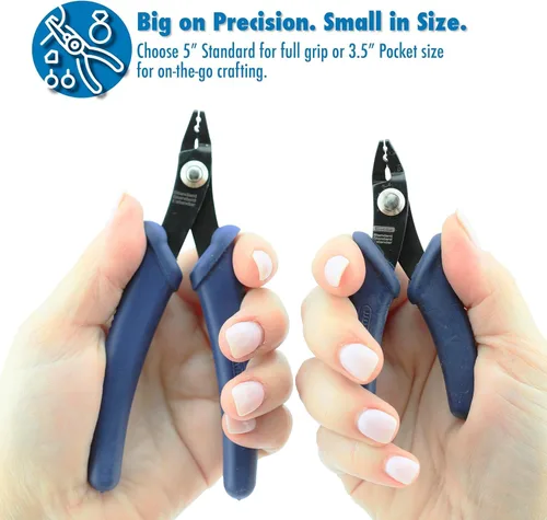 Miniatura 5 de Herramienta de Crimpado Beadalon Estándar - Compatible con Cuentas de Engaste #1-3, Tubos de Engaste #2-3, Azul Oscuro, 13.3 cm / 5.25 in