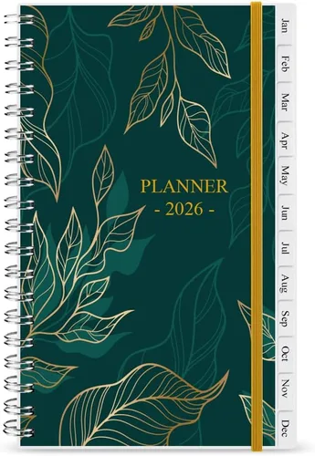 Miniatura 15 de Planificador/Calendario de Bolsillo 2026 - Cuaderno y Diario Organizador Semanal y Mensual A6 para Seguir Objetivos, Fácil de Organizar tu Vida Azul