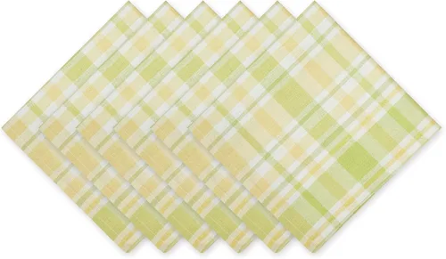 Miniatura 9 de DII Lemon Bliss - Colección de mesa de algodón a cuadros, camino de mesa, 14 x 72 pulgadas