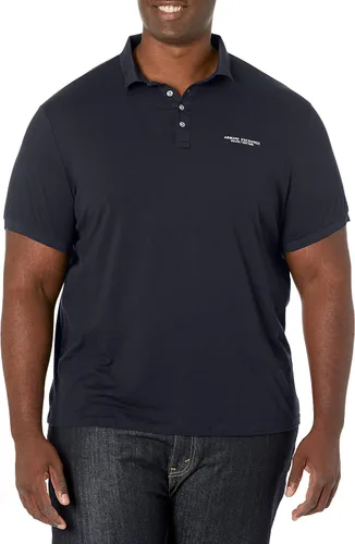 AX ARMANI EXCHANGE Polo de manga corta con logotipo en contraste para hombre