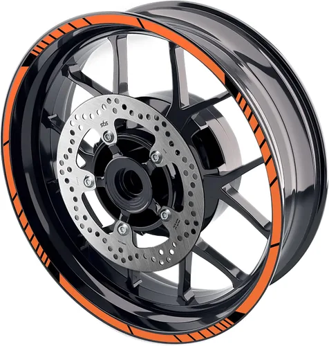 Miniatura 9 de MC MOTOPARTS Pegatinas de llanta exterior de 17 pulgadas C02B compatibles con YZF R125 MT125 MT07 MT10 MT25 FZ25 MT03 (azul)