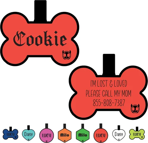 Miniatura 24 de Etiqueta de gato silenciosa de silicona personalizada con 5 líneas de grabado profundo personalizado duradero, etiqueta de identificación de mascota