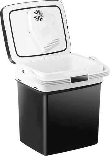 Miniatura 11 de ZENY Mini refrigerador eléctrico enfriador y calentador para automóvil - Refrigerador de automóvil de 12 V CC con mango de bloqueo automático