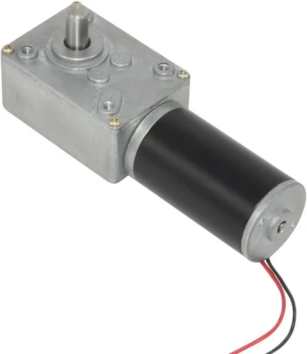 Miniatura 5 de Pequeño motor de engranaje helicoidal reversible de 35 RPM DC de alto par de 12 voltios para reemplazo de impulsión de barbacoa