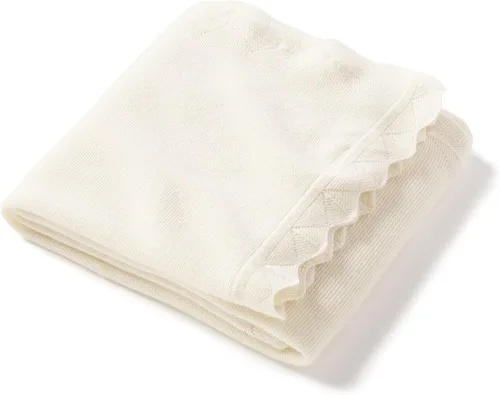 Miniatura 8 de State Cashmere Luxe - Manta ligera con dobladillo festoneado, 100% cachemira pura, manta decorativa ultra suave para sofá, sofá y cama