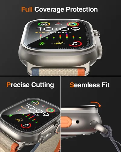 Miniatura 5 de LK 6 Pack para Apple Watch Ultra 2 Protector de Pantalla 49mm / Apple Watch Ultra [Herramienta de Instalación Incluida] Protector de Pantalla Azul