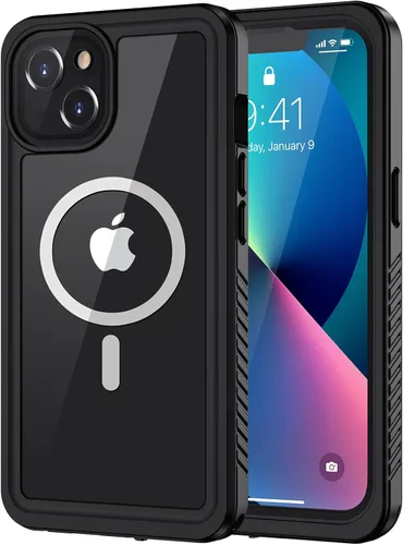 Miniatura 8 de Lanhiem Funda para iPhone 13, impermeable IP68, a prueba de polvo, a prueba de golpes, con protector de pantalla integrado, cubierta frontal