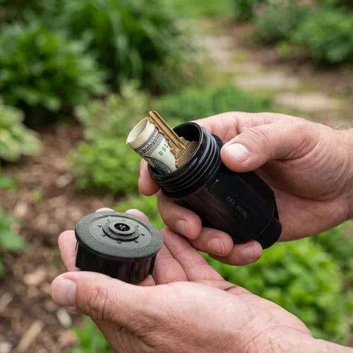 Miniatura 8 de Stalwart - Ocultador de llaves para rociadores exteriores para jardín o patio al aire libre, como se ve en la televisión, resistente al agua y a
