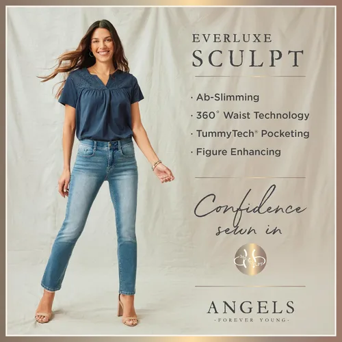 Miniatura 4 de Angels Forever Young Women's 360 Sculpt Bootcut Jeans