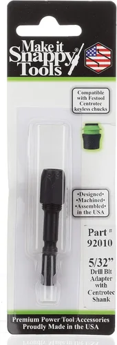 Miniatura 6 de Make it Snappy Herramientas Adaptador de broca de 1/4 pulgadas, compatible con portabrocas Festool Centrotec #92016