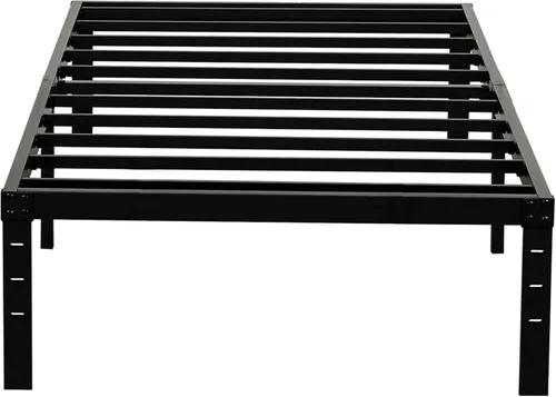 Miniatura 10 de Wulanos Marcos de cama tamaño individual, marcos de metal resistentes con soporte de listones de acero, no necesita somier, marcos de cama