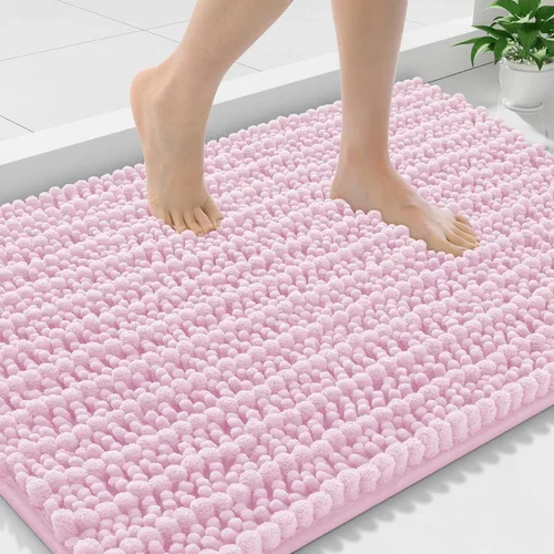 Miniatura 109 de Smiry Alfombras de Baño 24x16 pulgadas, Alfombras de Baño de Chenilla Extra Suaves y Absorbentes, Respaldo de Goma Antideslizante, Lavable a Máquina
