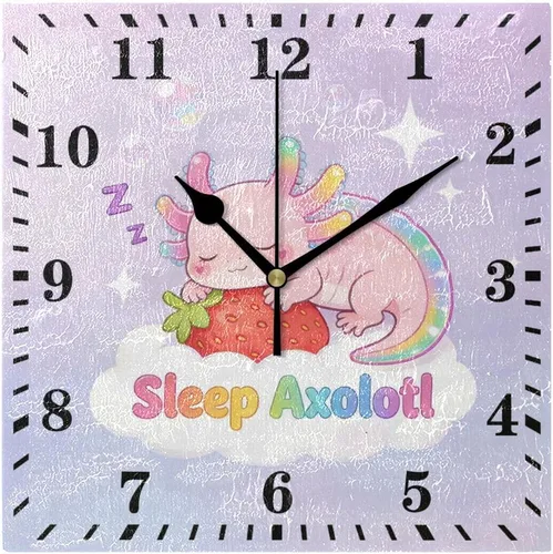 Miniatura 15 de Bathing Capybara Pattern Wall Clock Decorative Hanging Clock Silent Non Ticking Square Clock for Living Room Kitchen Bedroom