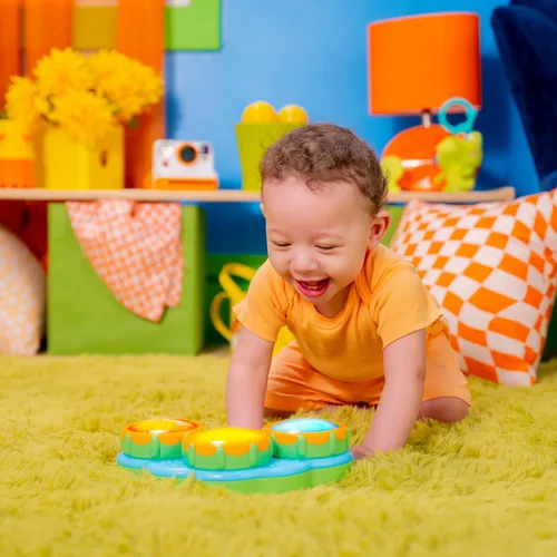 Miniatura 10 de Bright Starts Safari Beats - Tambor musical de juguete con luces, a partir de 3 meses, multicolor
