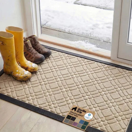 Miniatura 65 de Gorilla Grip - Tapete WeatherMax todoterreno 100% impermeable, caucho natural, resistente a manchas y decoloración, perfil bajo, interior y Grafito
