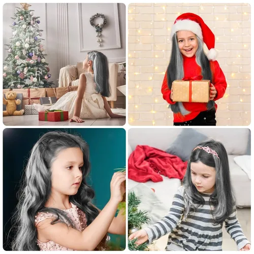 Miniatura 6 de MSDADA Nuevo peine de tiza para el cabello, tinte temporal para niñas y niños con cabello de color claro, tiza lavable para niñas de 4, 5, 6, 7, 8