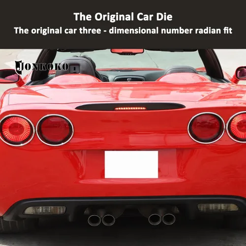Miniatura 3 de Cubierta de marco de lámpara de faros traseros de automóvil para Chevrolet Corvette C6 2005-2013, luces reflectoras de parachoques trasero